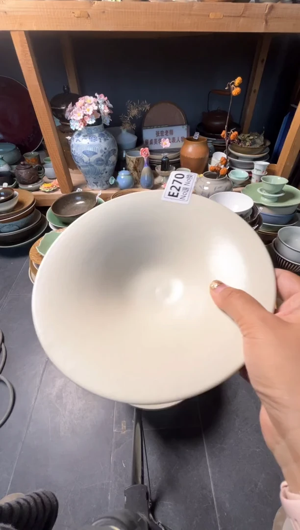 瓷片生*e270酷金喇叭碗福利