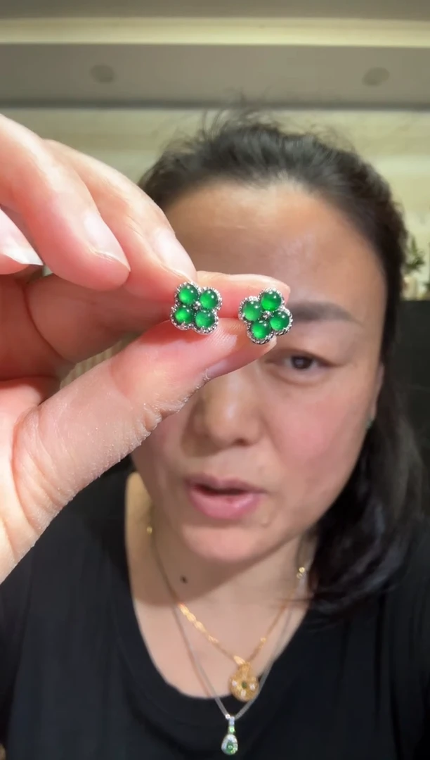 颈饰银S925镶嵌翡翠00005115