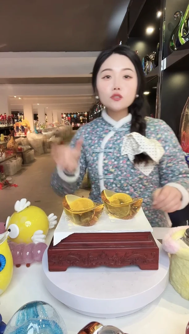 【闪购商品】茶盏琉璃摆件家居摆件