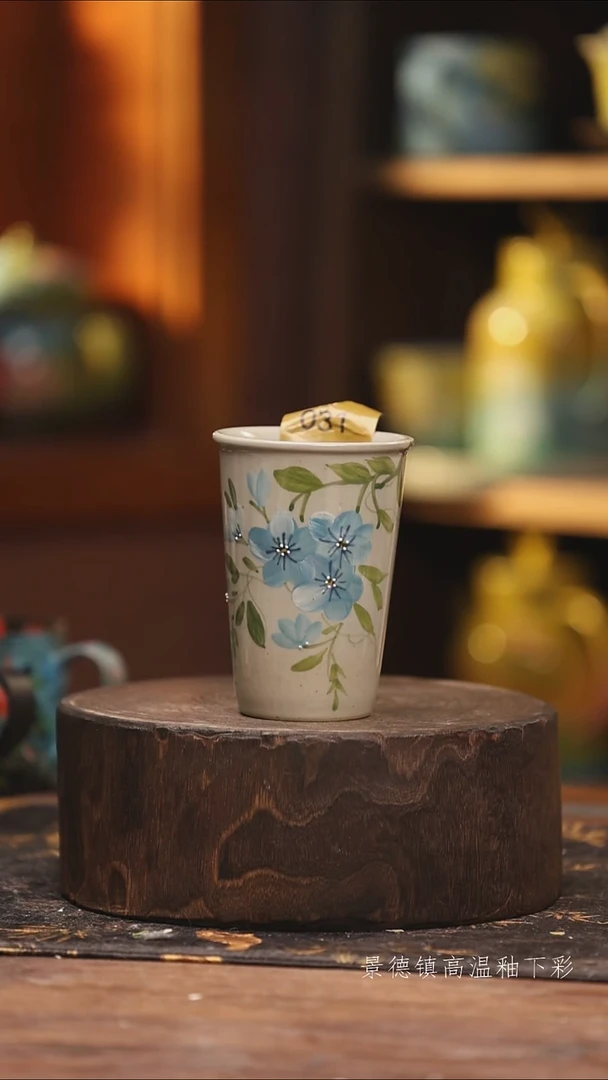 陶瓷景德镇高温釉下手绘陶瓷@L031@