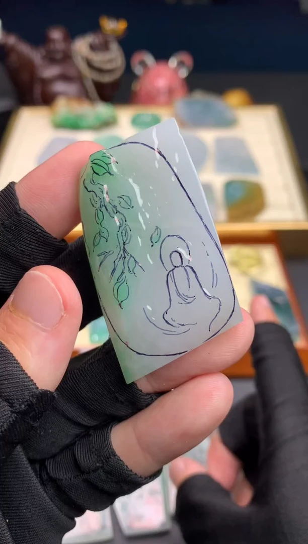 未镶嵌定制翡翠天然翡翠裸石（包工）