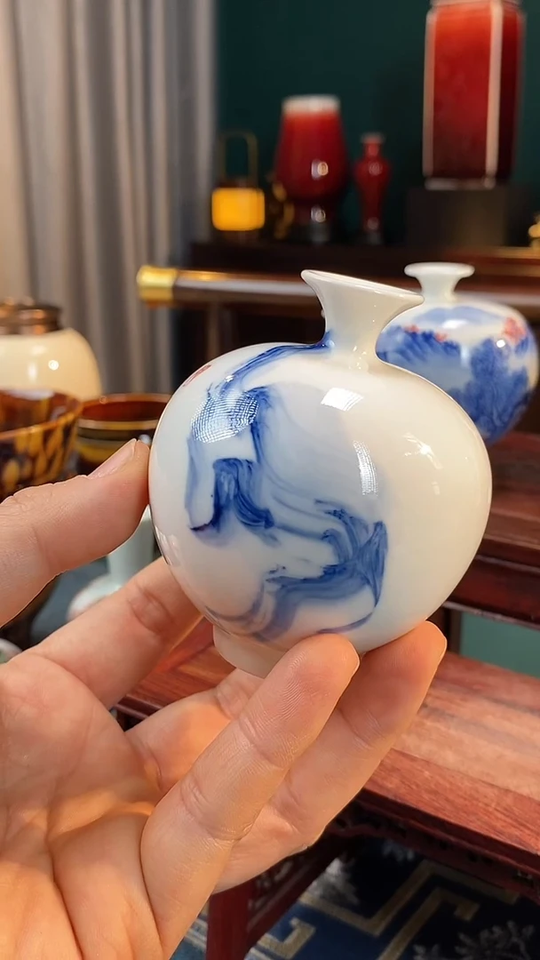 【闪购商品】摆件纯手工手绘高白泥瓷