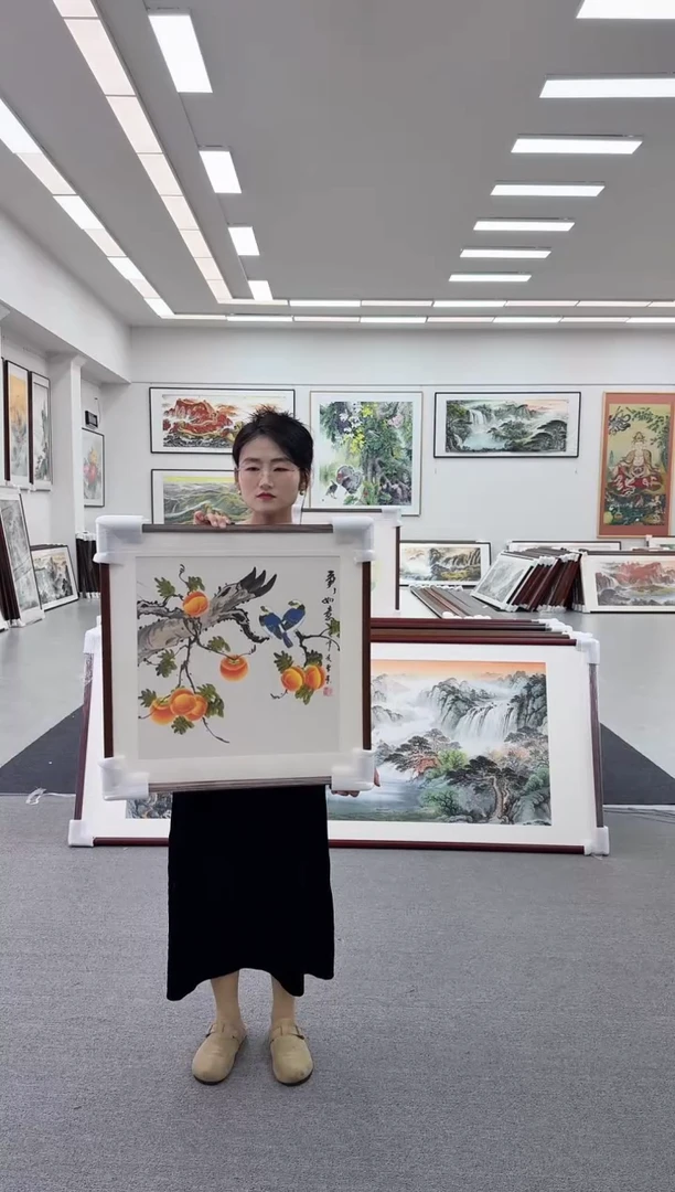 国画手绘  60*60  事事如意