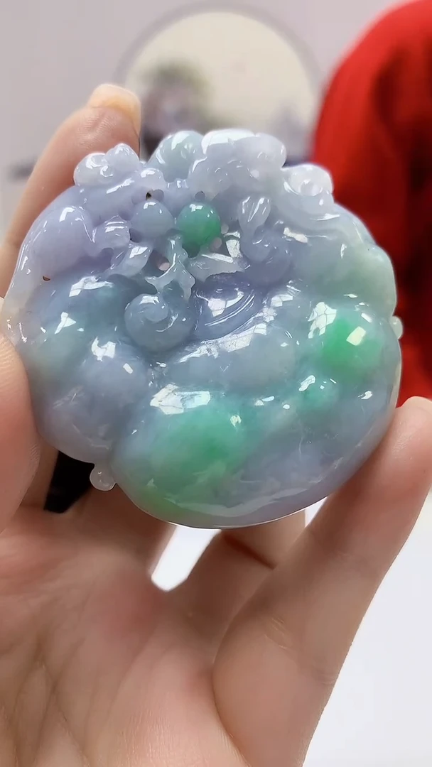 【闪购商品】定制翡翠未镶嵌4902ms-毛货127如意