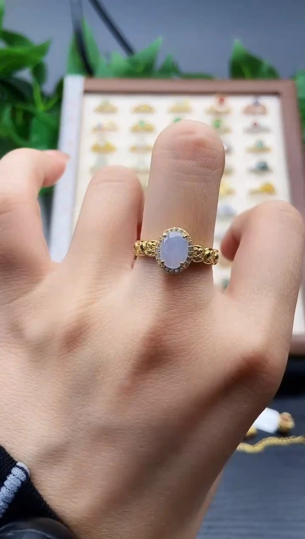 银S925镶嵌戒指翡翠12