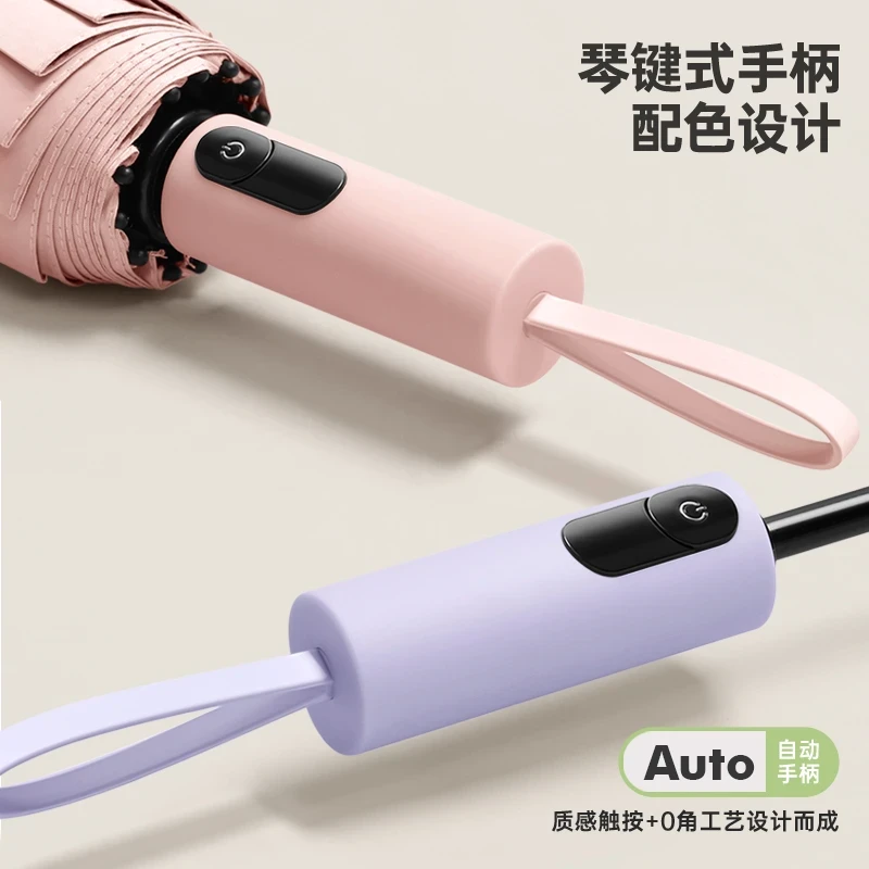 折叠雨伞【节节收防回弹】360骨全自动雨伞大号晴雨两用防晒遮阳