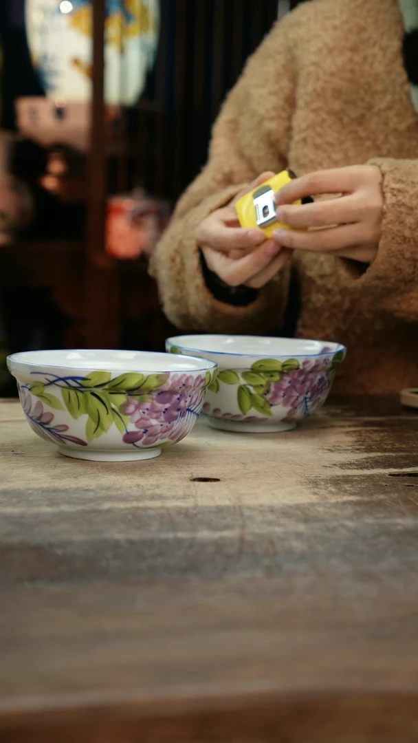 【闪购商品】瓷片景德镇纯手工釉下彩精品餐具