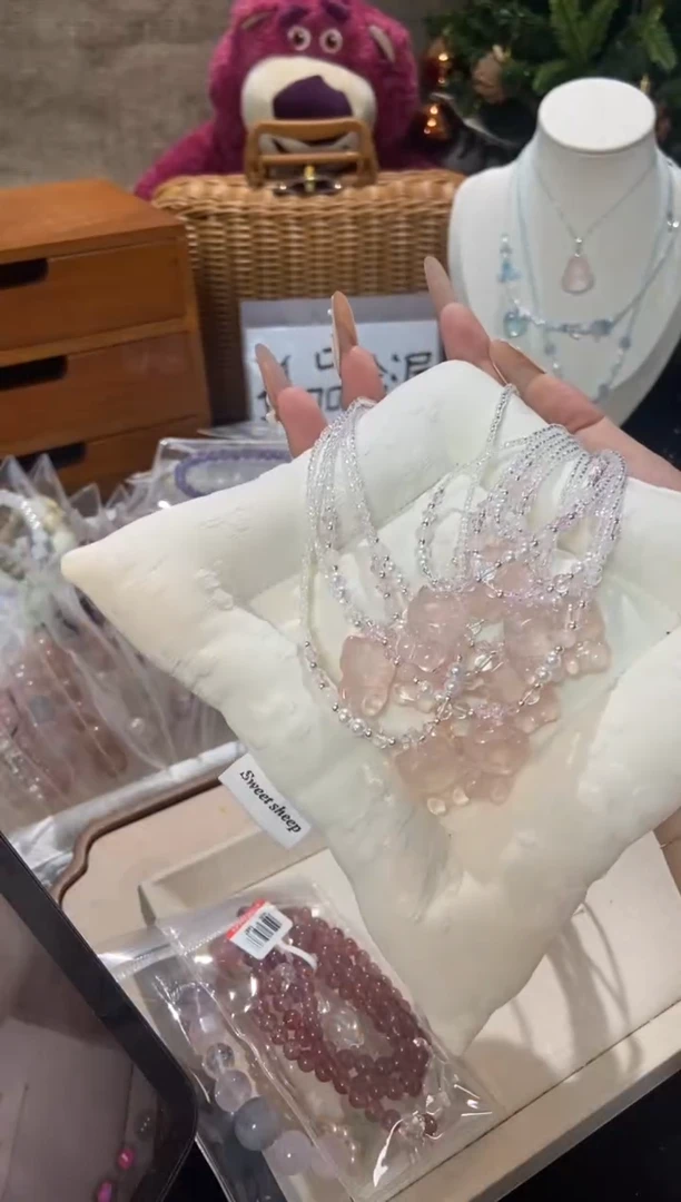 水晶手串未镶嵌孤品捡漏均匀瑕疵介意勿拍