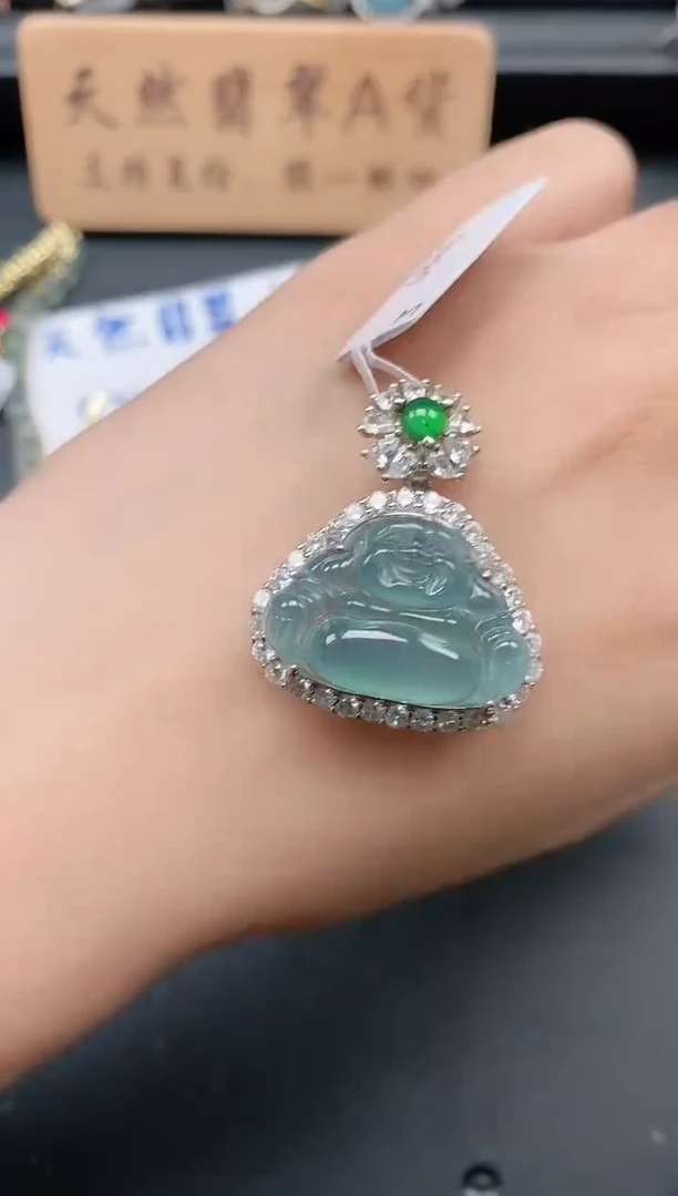 银S925镶嵌戒指翡翠111