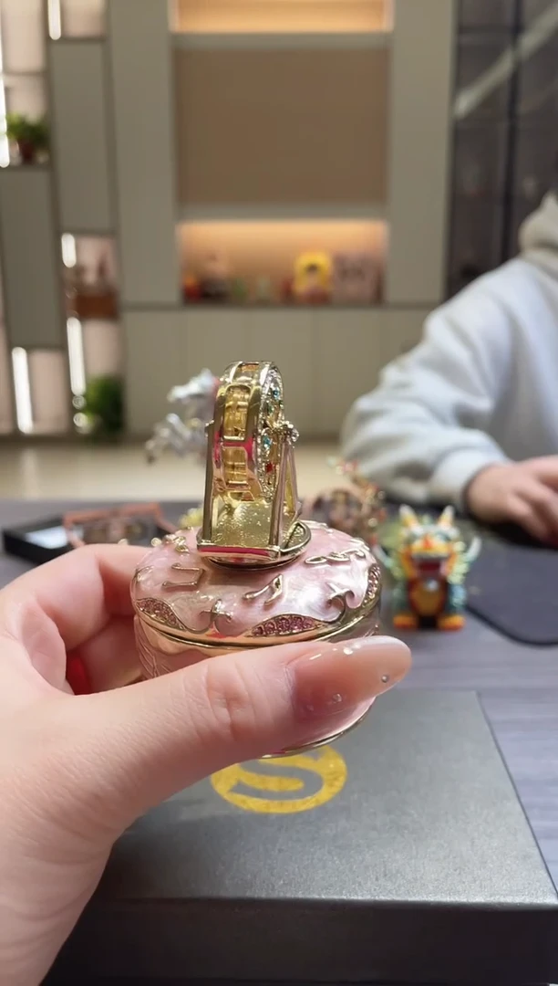 手工艺品琉璃七宝烧珐琅彩首饰盒