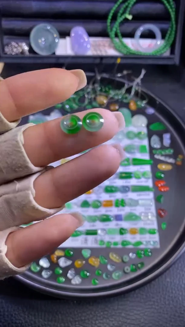 未镶嵌挂件翡翠扣子