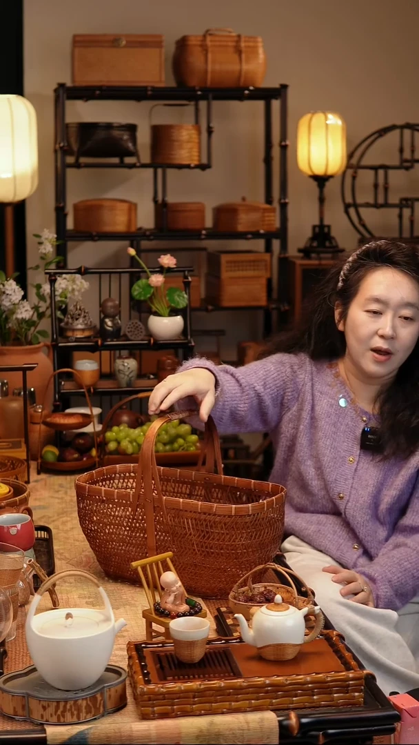 青稞竹篮 非遗竹编