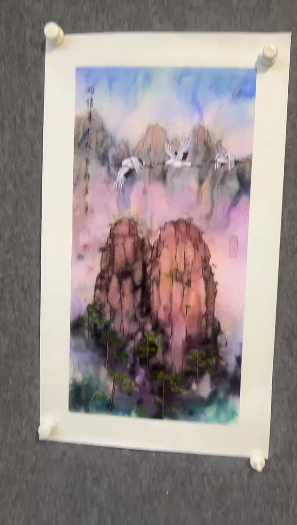 国画王忠权-2平尺-国画作品-金