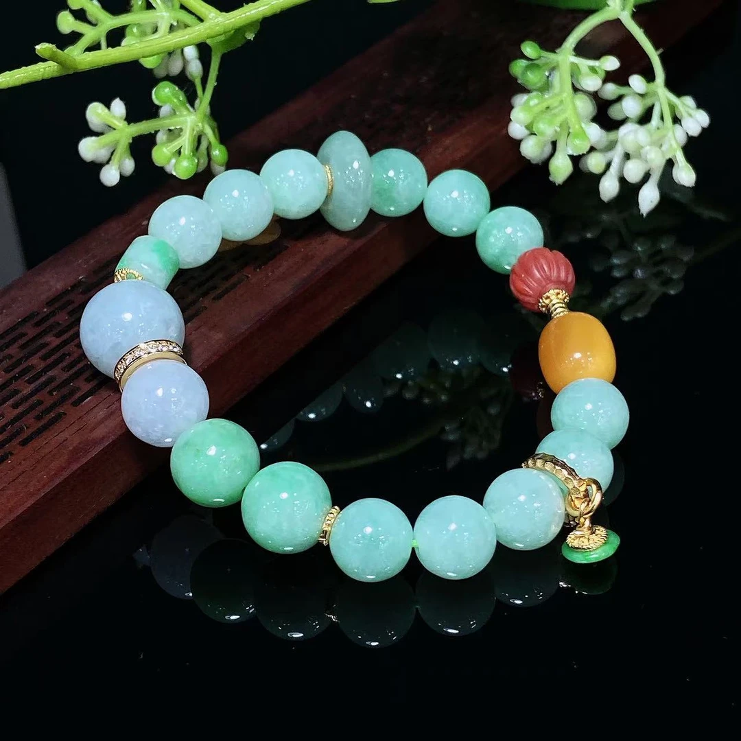 【厚爱公主专享】翡翠手链10m CHQS00013 多样性发其一