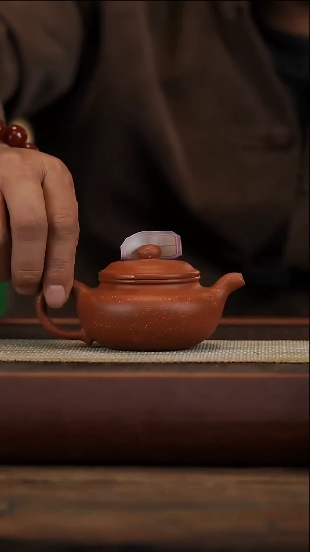 茶壶紫砂红黄泥仿古微瑕