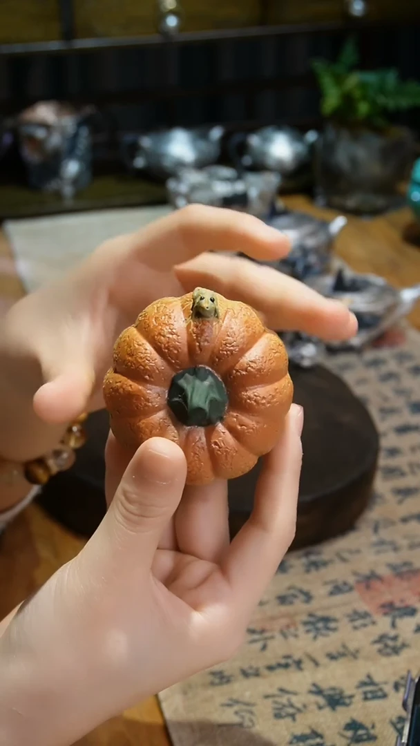 【闪购商品】福器艺术南瓜茶宠摆件