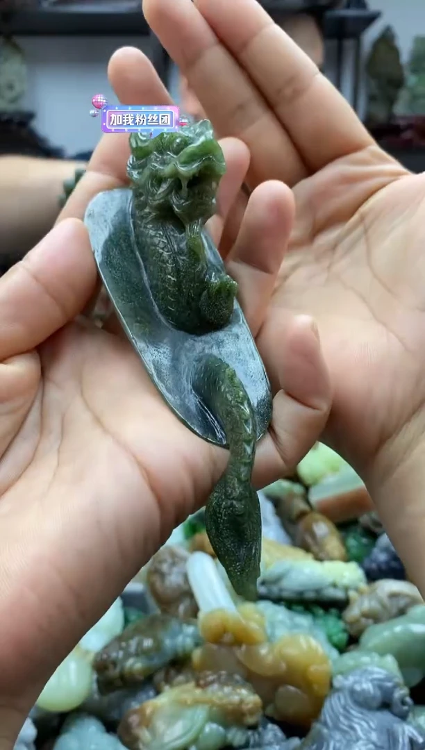 和田玉未镶嵌摆件1