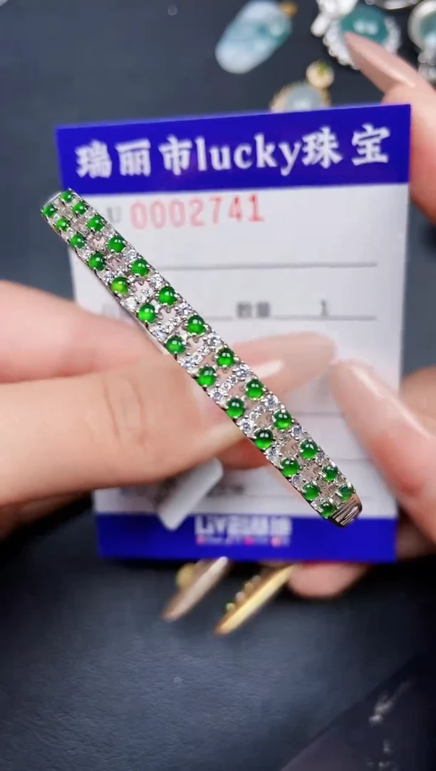 【闪购商品】翡翠颈饰银S925镶嵌2741