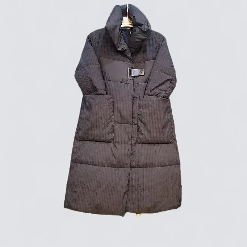 长款宽松连帽常规超级防寒服大摆冬季加厚秋冬中长款女装设计师