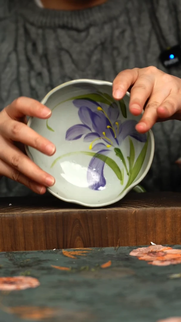 杯釉下彩手工手绘同款陶器