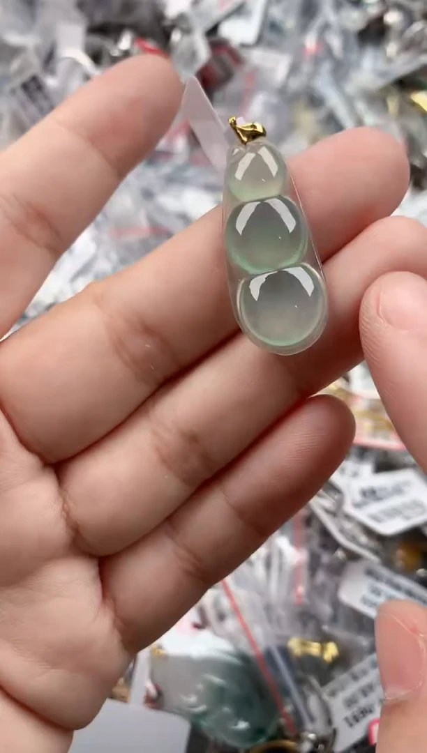 18K金镶嵌戒指翡翠444     6
