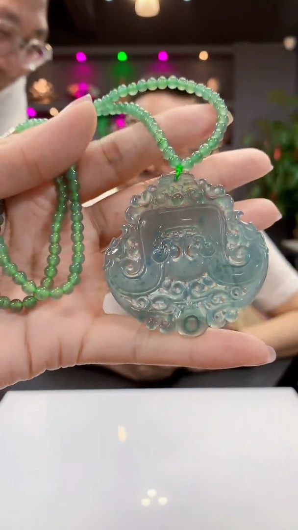 定制翡翠未镶嵌1015jj-毛货挂件（赠珠链）75