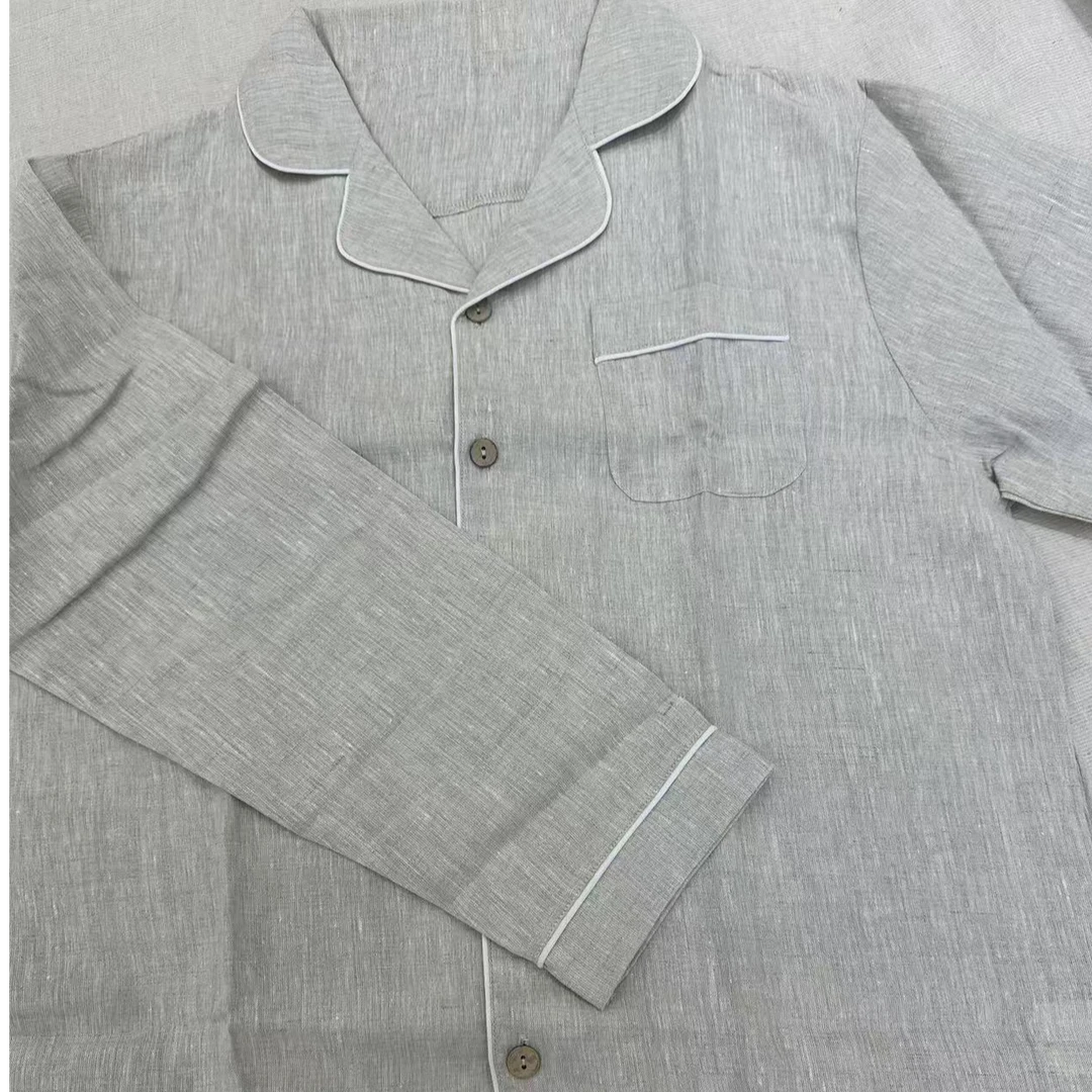 亚麻家居服一套装【R】-FZ002401R