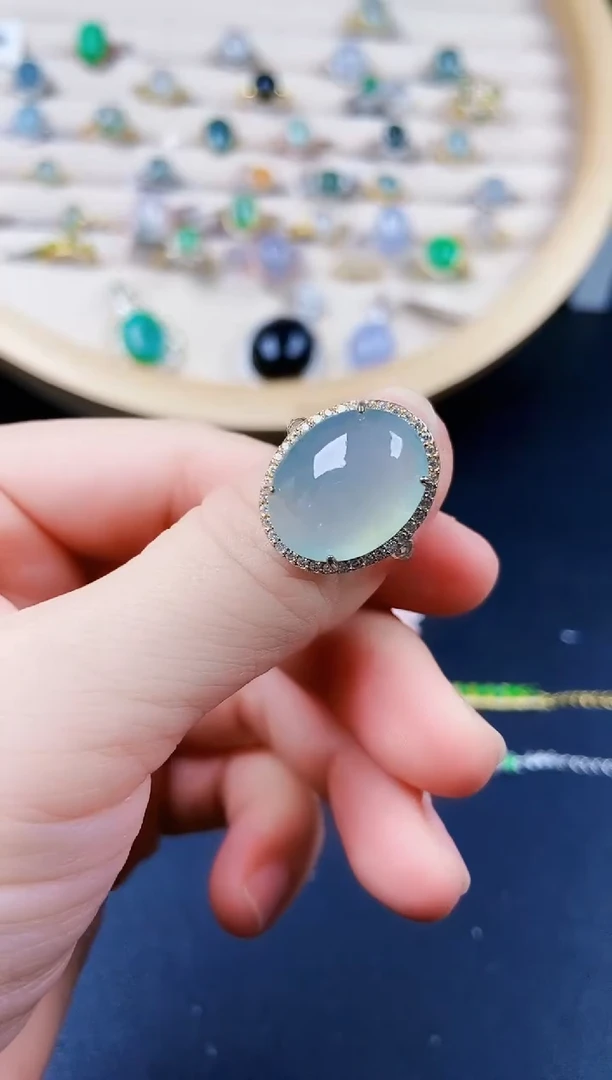 【闪购商品】翡翠戒指银S925镶嵌123141231