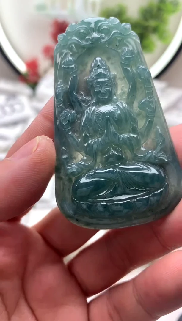 【闪购商品】翡翠颈饰未镶嵌千手观音