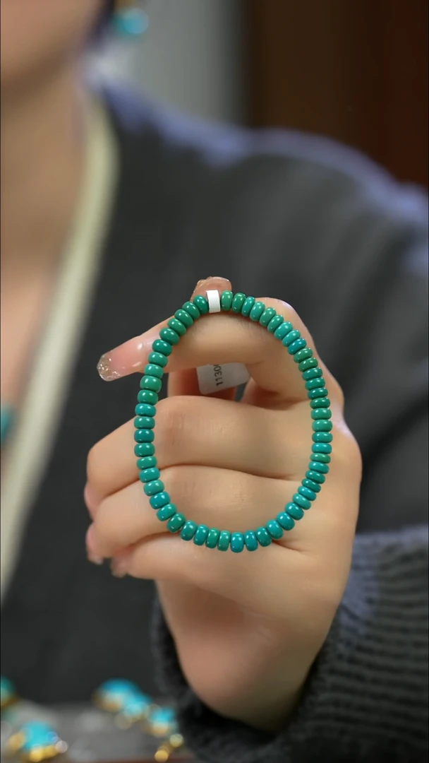 未镶嵌绿松石手串寒*老型手串7MM+
