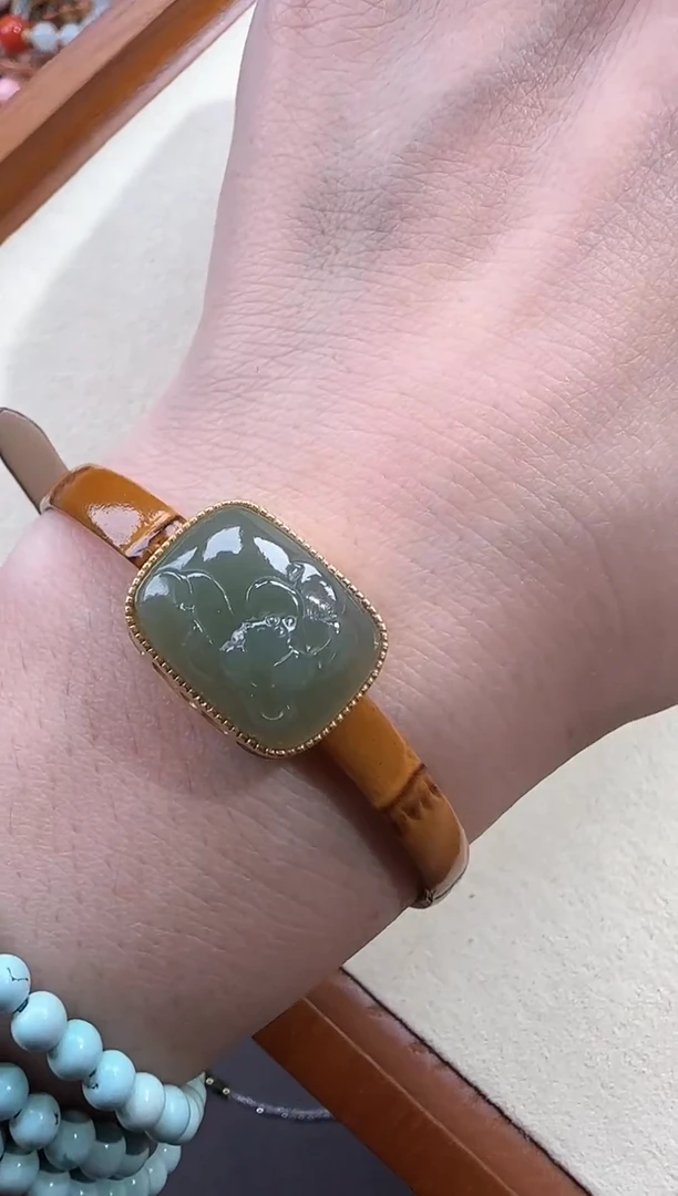 手链银S925镶嵌和田玉7887987979978