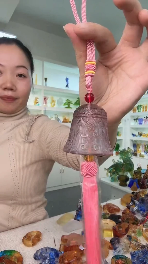 手工艺品琉璃粉色