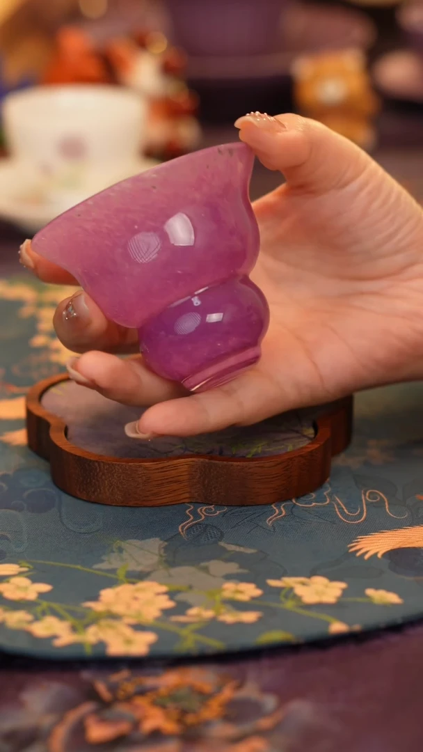 紫色琉璃葫芦主人杯······