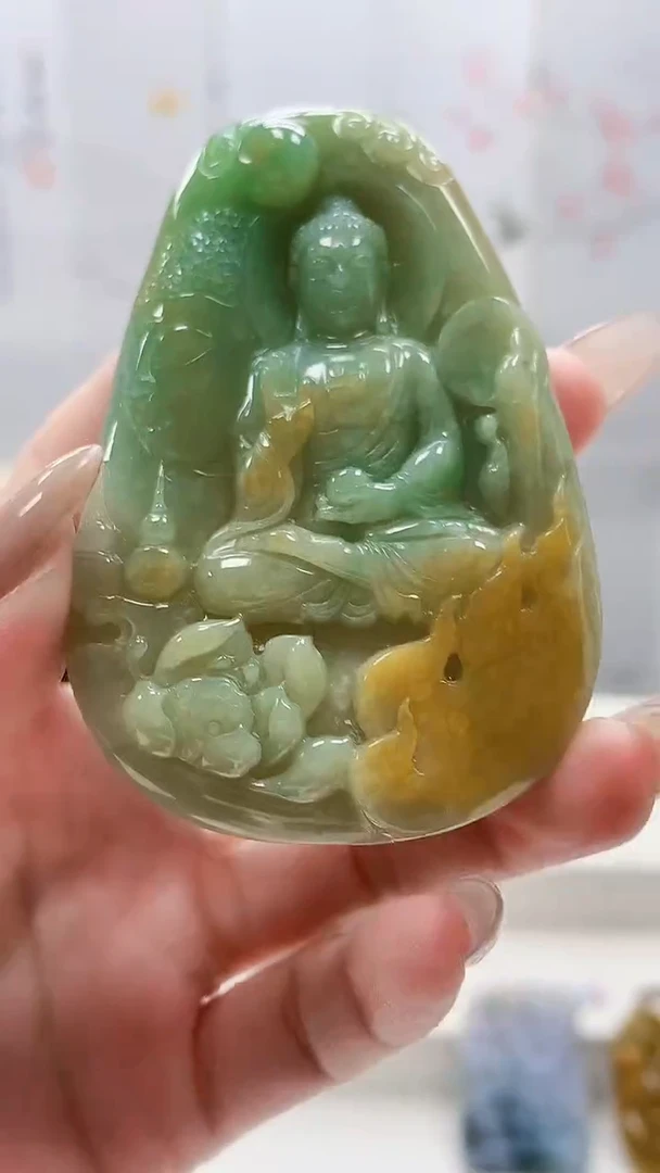 未镶嵌定制翡翠4852lr-毛货挂件62