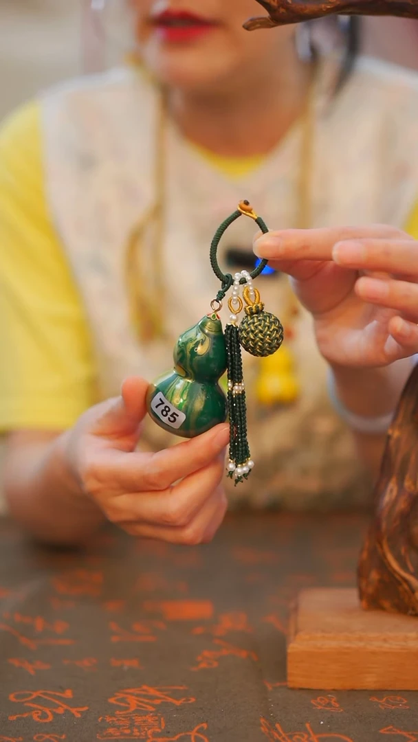 785非遗漆手艺工天然葫芦文玩福禄