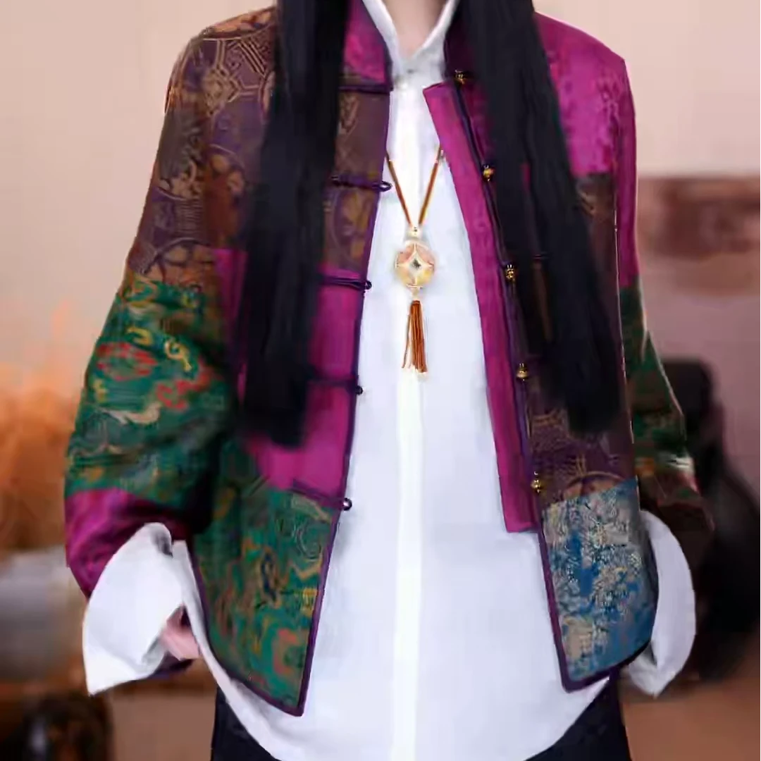 『繁渝』新国风原创设计休闲显瘦时尚百搭复古外套