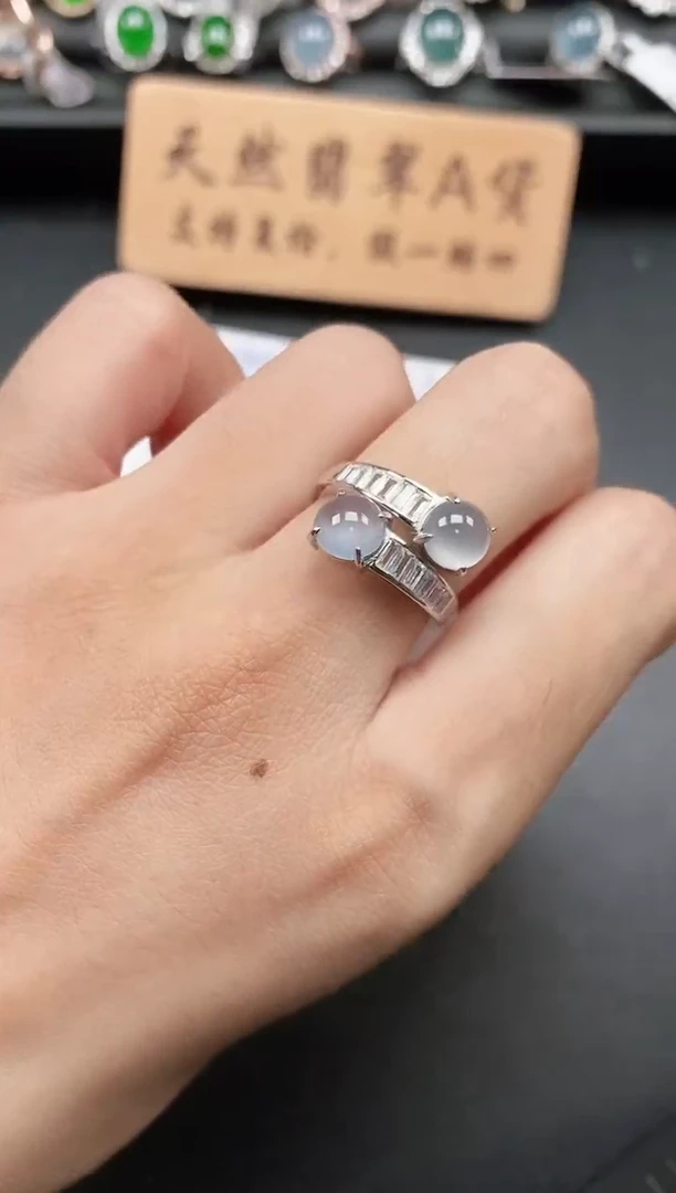 银S925镶嵌戒指翡翠11111