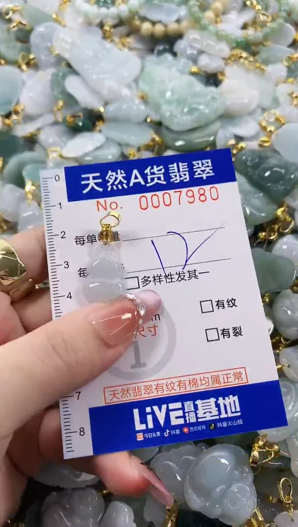 颈饰未镶嵌翡翠天然A货翡翠