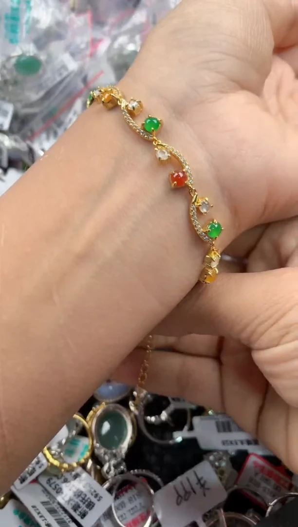 银S925镶嵌戒指翡翠7777-----4