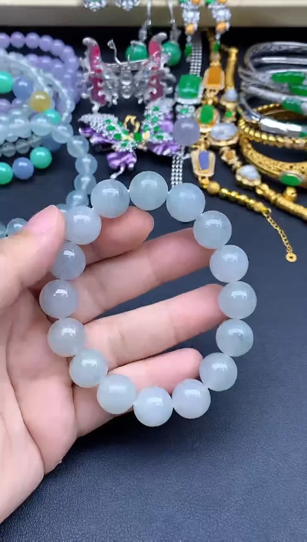 未镶嵌手链翡翠123-春日珠宝