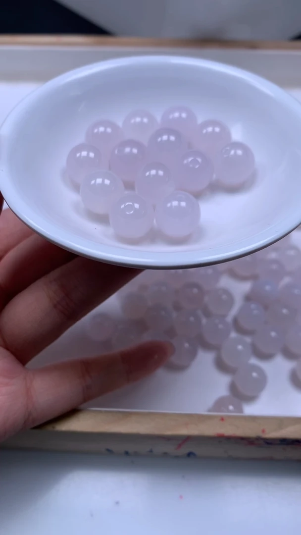 未镶嵌散珠南红玛瑙B430 浅紫荔枝冻12mm3颗9.9元