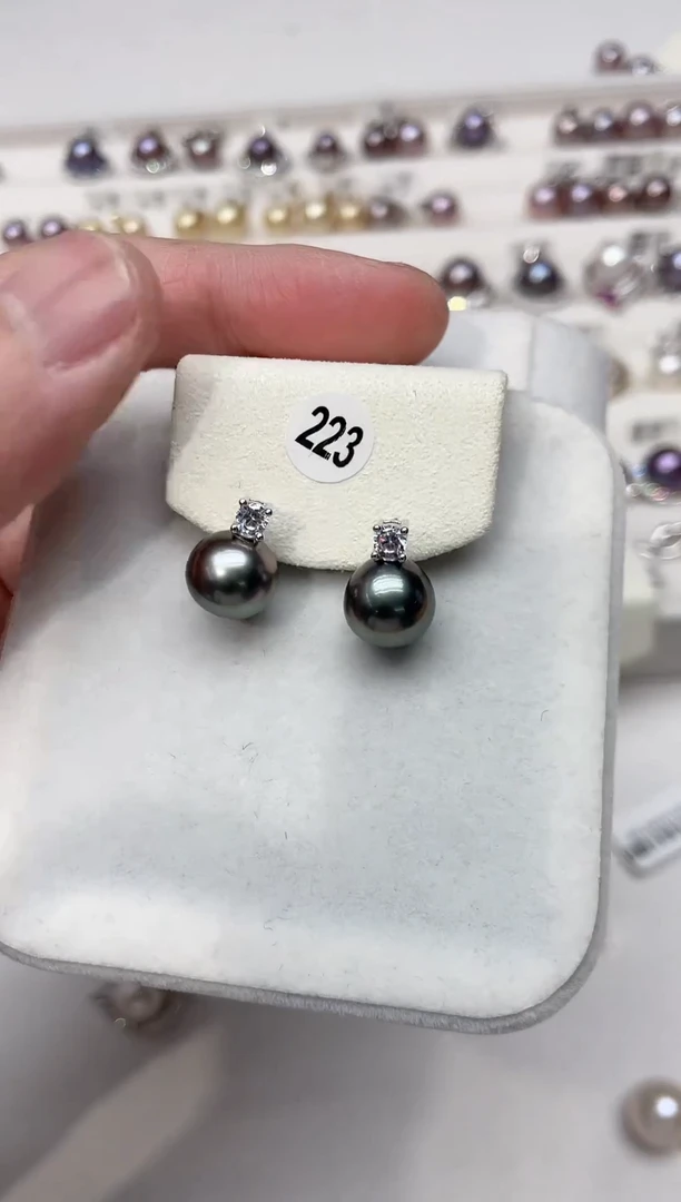 【闪购商品】海水珍珠耳饰银S925镶嵌耳饰