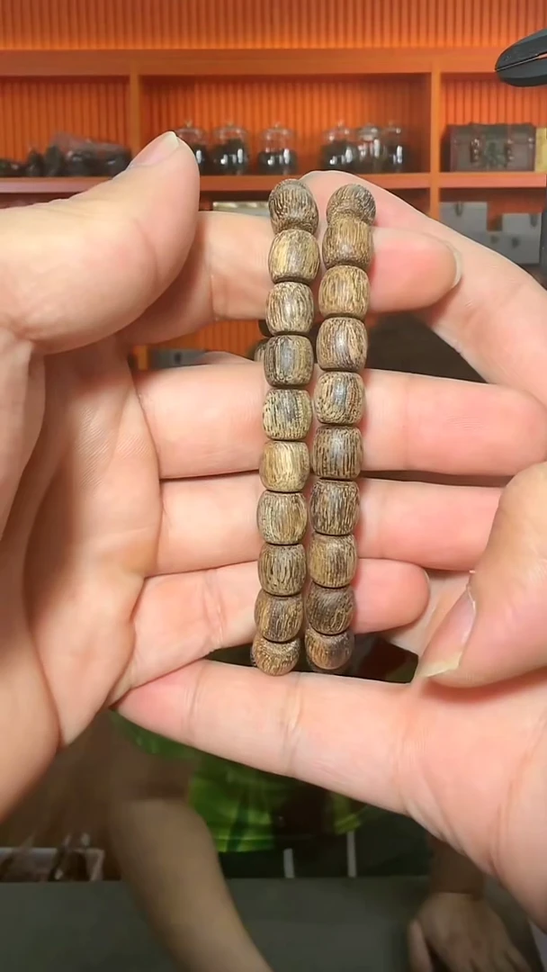 沉香手串208号沉水单圈9g1.0多样性发一