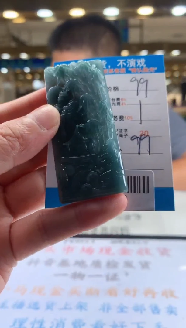 颈饰未镶嵌翡翠天然翡翠A货拍一发一