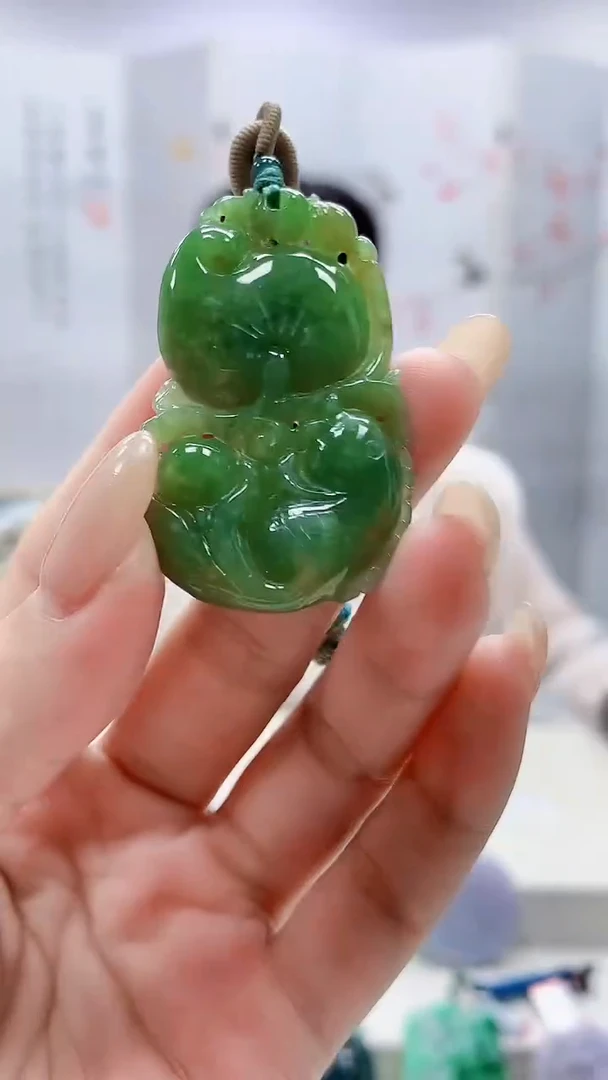未镶嵌定制翡翠4852lr-毛货挂件20