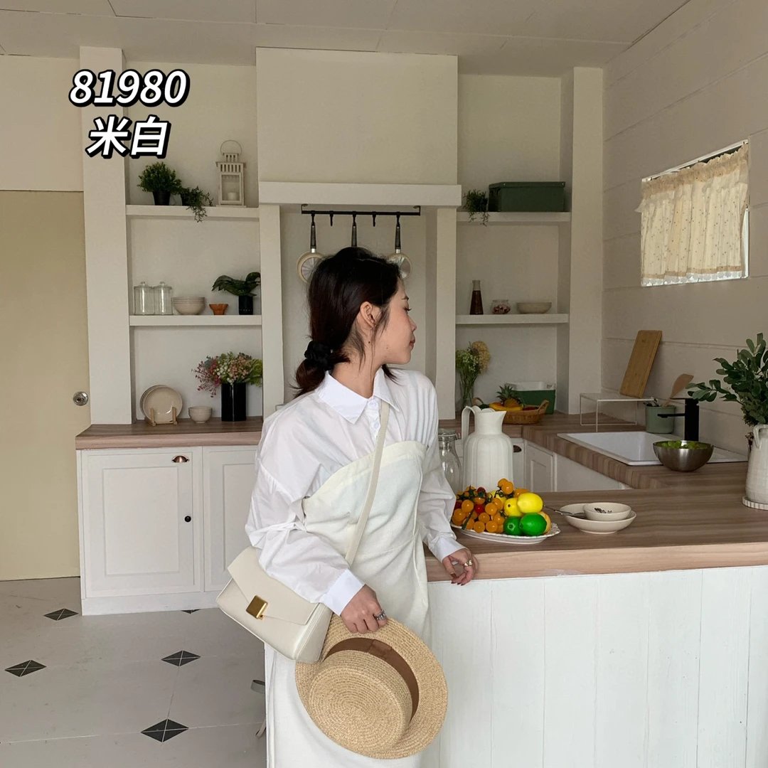 【母亲节礼物】SK-81980-米白RAIN.CUN5A皮简约腋下斜跨轻奢女包