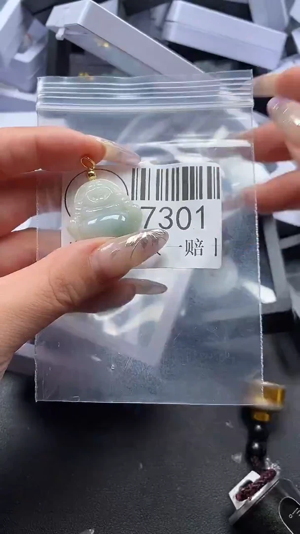 吊坠(不含链)未镶嵌翡翠7301