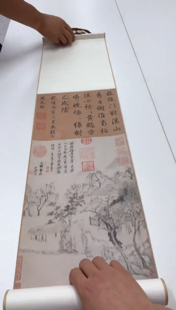 【复刻品】王翚 水村春晓