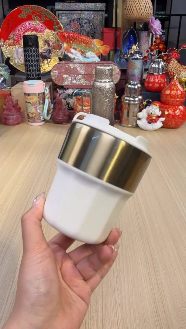200几何 · 棱线咖啡杯 290ml （纯白奶油）（M82215.03）