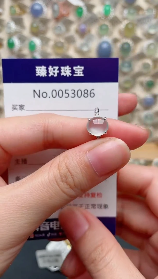 翡翠戒指银S925镶嵌.
